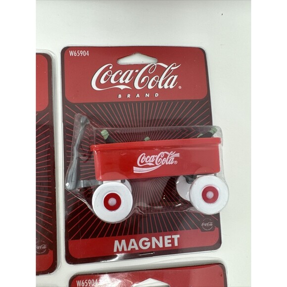Vintage Coca Cola Coke Refrigerator Magnet Collectible Lot of 6 COMPLETE SET 90s - Picture 4 of 12